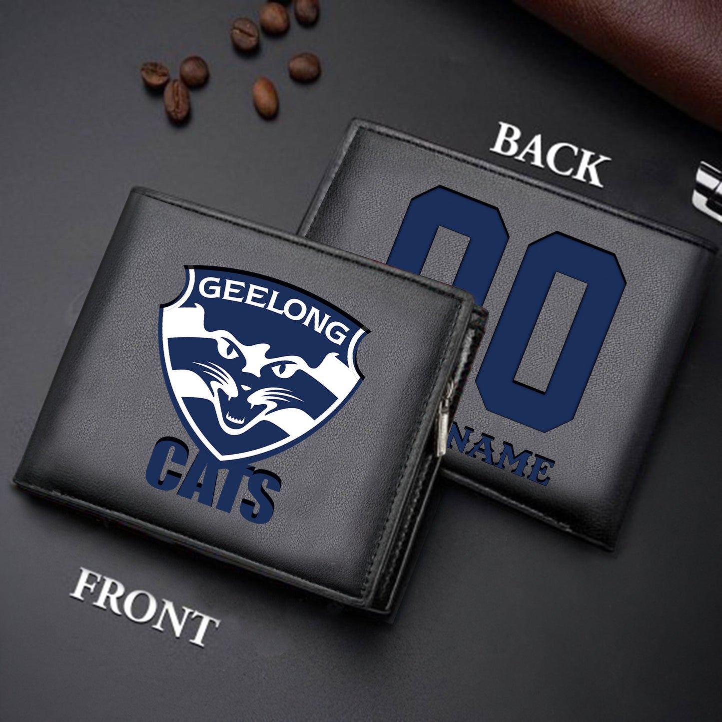 Limited Edition - New Customized Black & Brown Men Leather Wallet