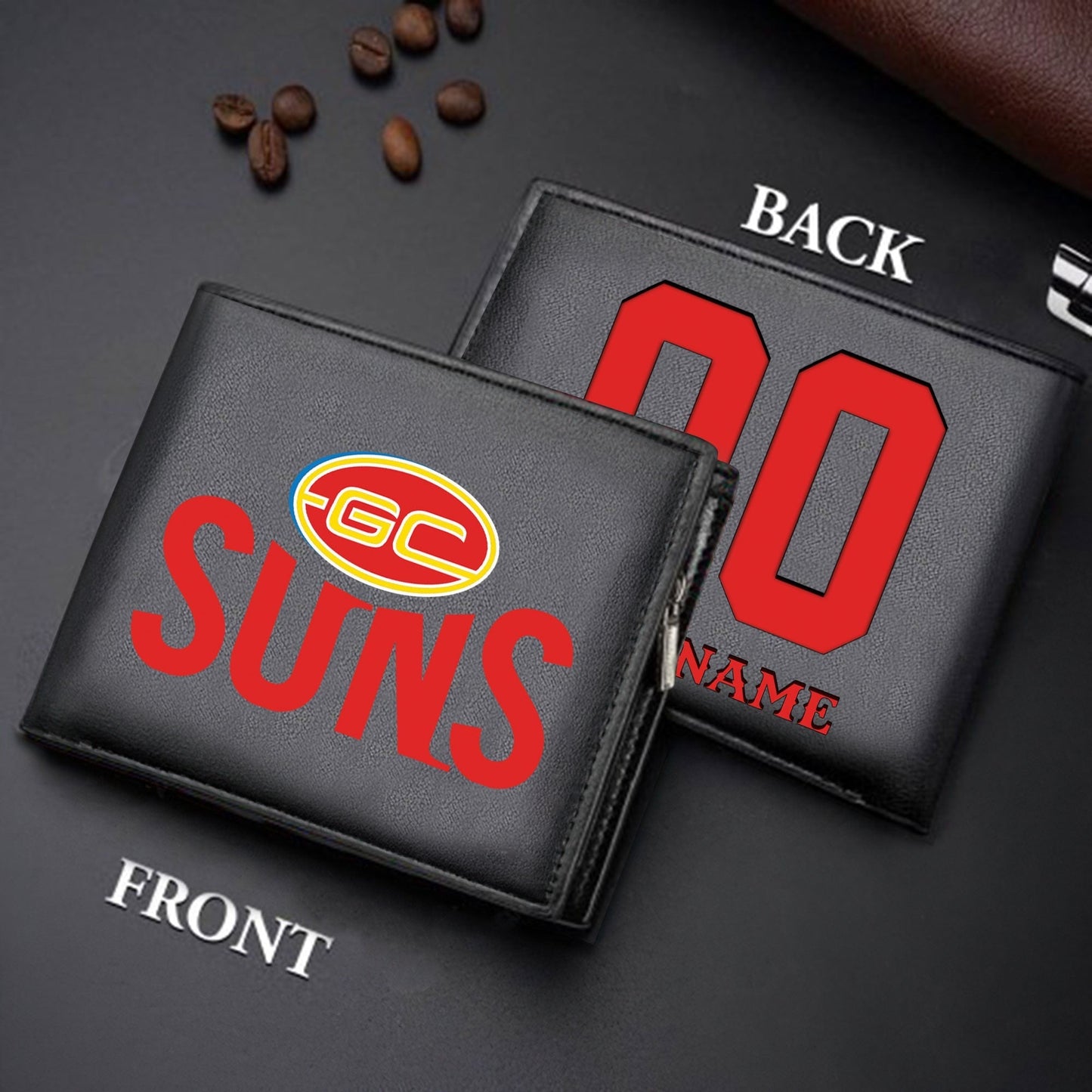 Limited Edition - New Customized Black & Brown Men Leather Wallet