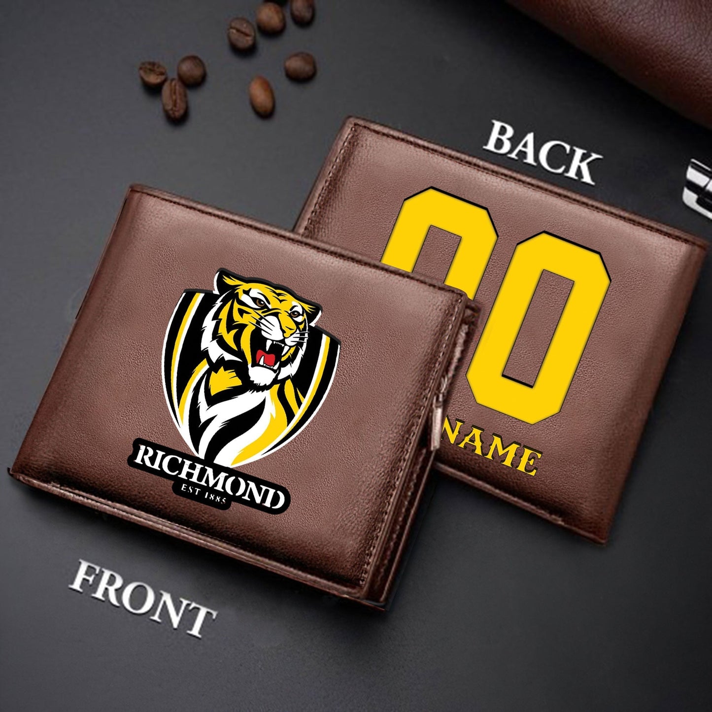 Limited Edition - New Customized Black & Brown Men Leather Wallet