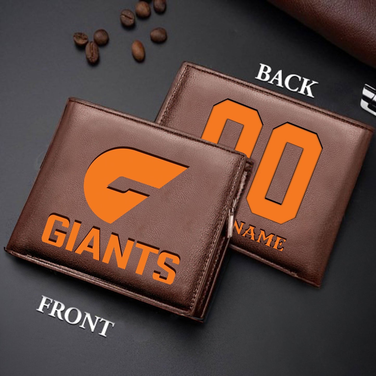 Limited Edition - New Customized Black & Brown Men Leather Wallet