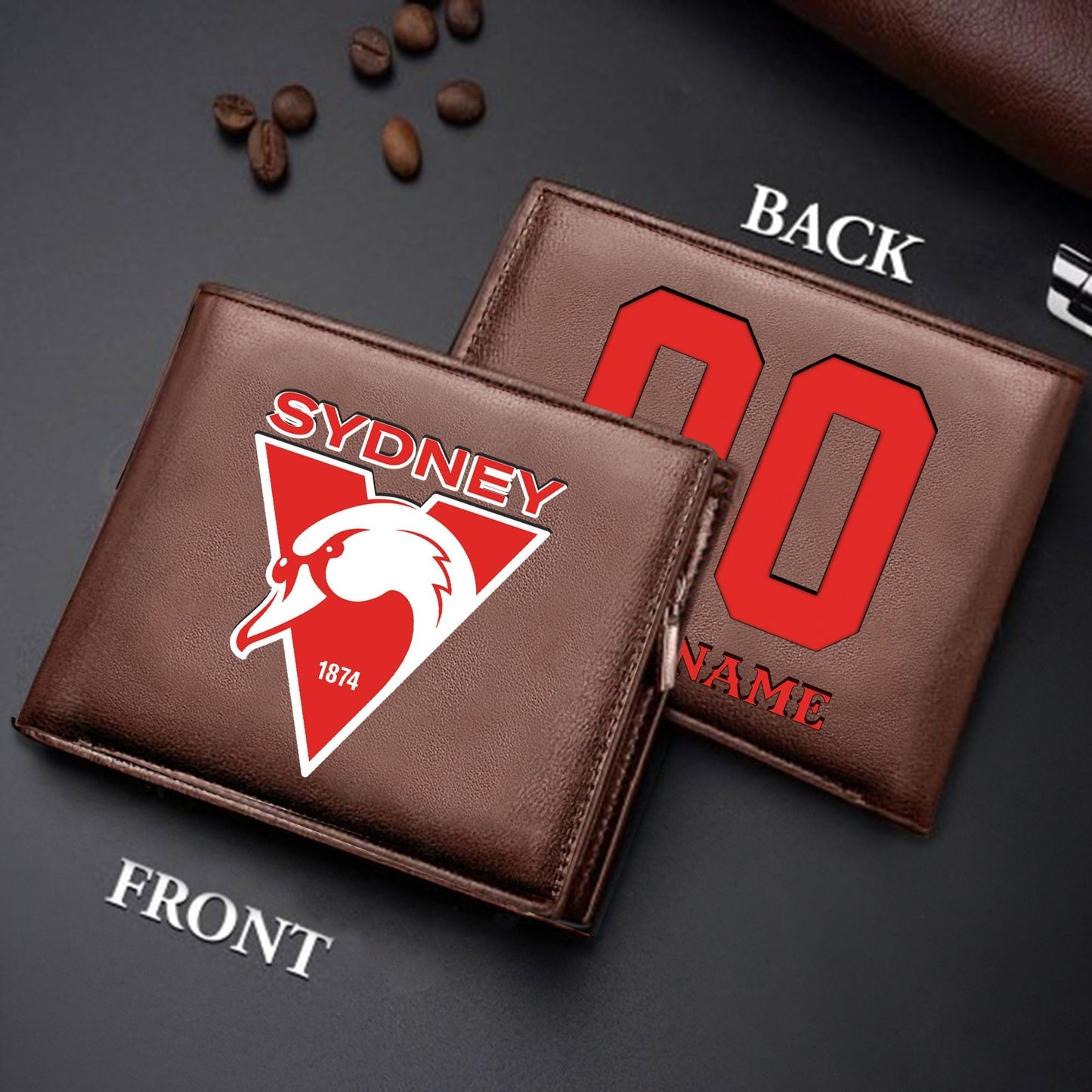 Limited Edition - New Customized Black & Brown Men Leather Wallet