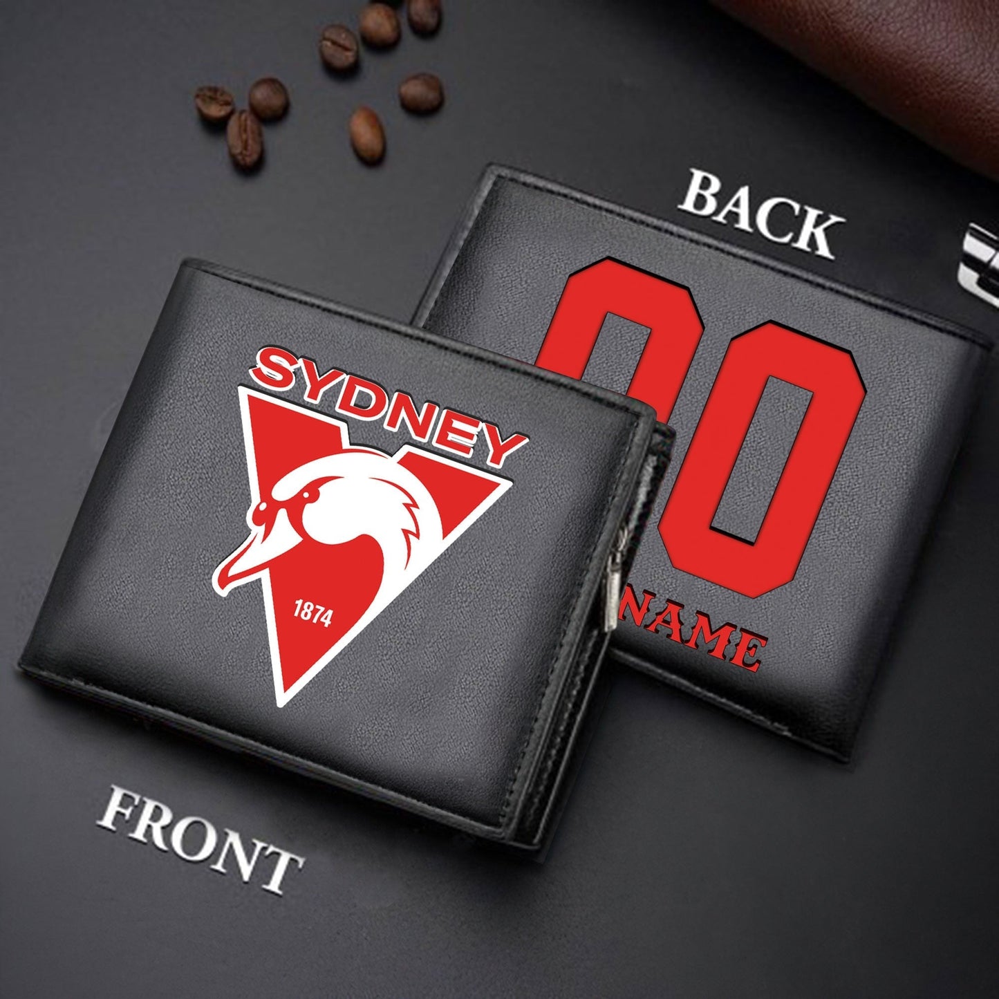 Limited Edition - New Customized Black & Brown Men Leather Wallet