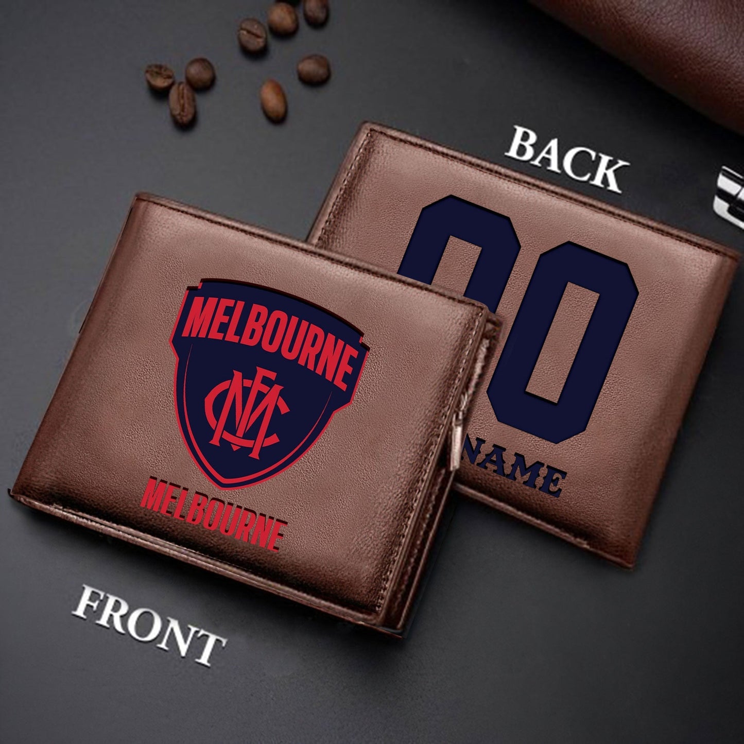 Limited Edition - New Customized Black & Brown Men Leather Wallet