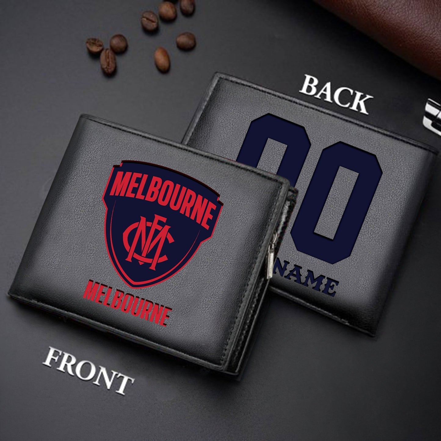 Limited Edition - New Customized Black & Brown Men Leather Wallet