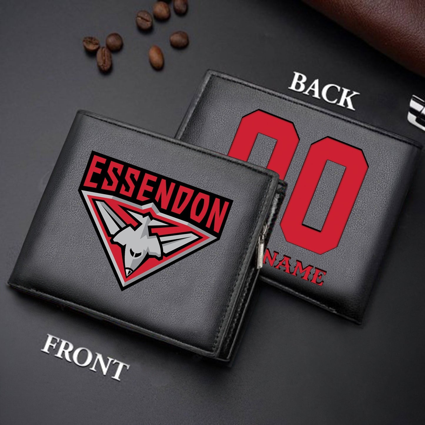 Limited Edition - New Customized Black & Brown Men Leather Wallet