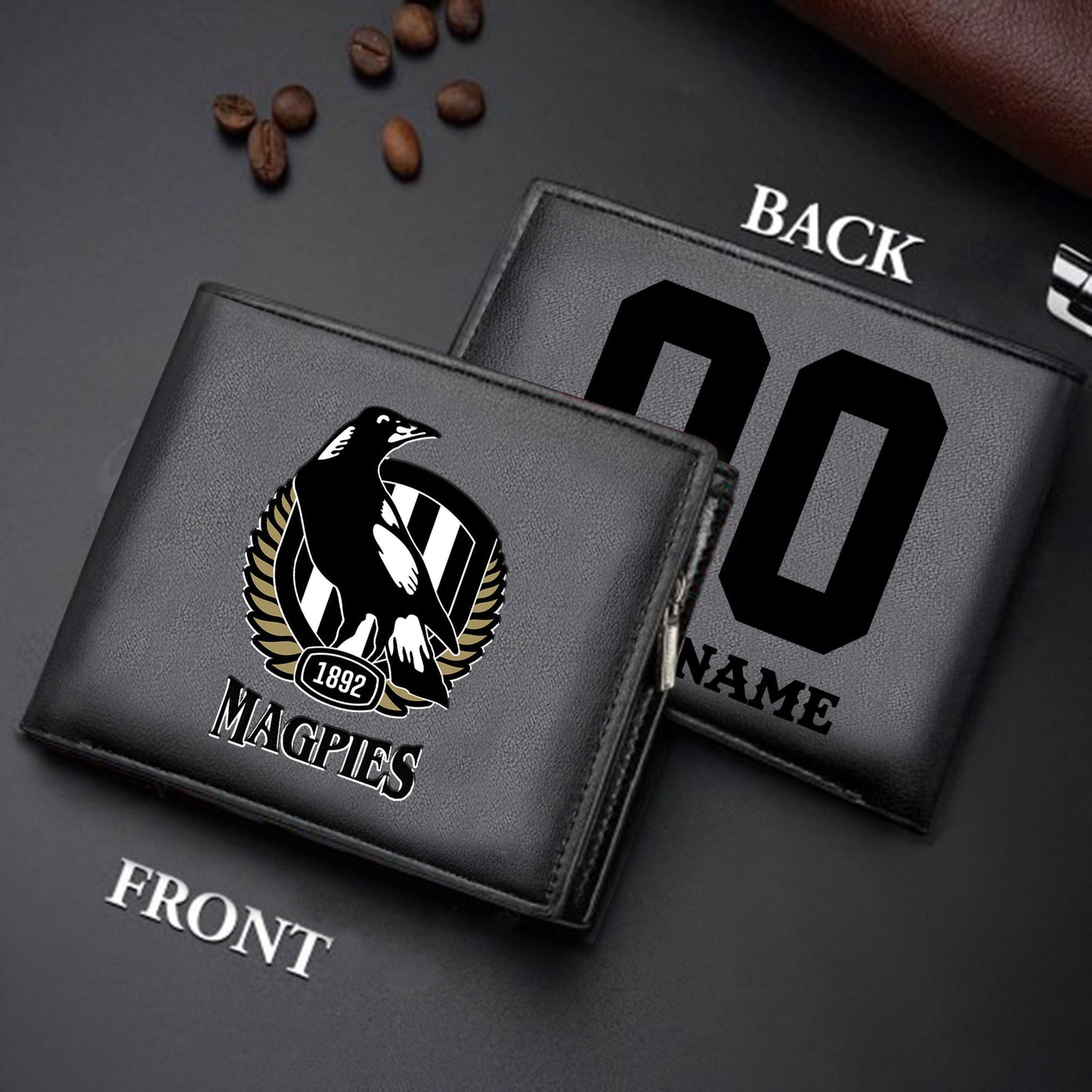 Limited Edition - New Customized Black & Brown Men Leather Wallet