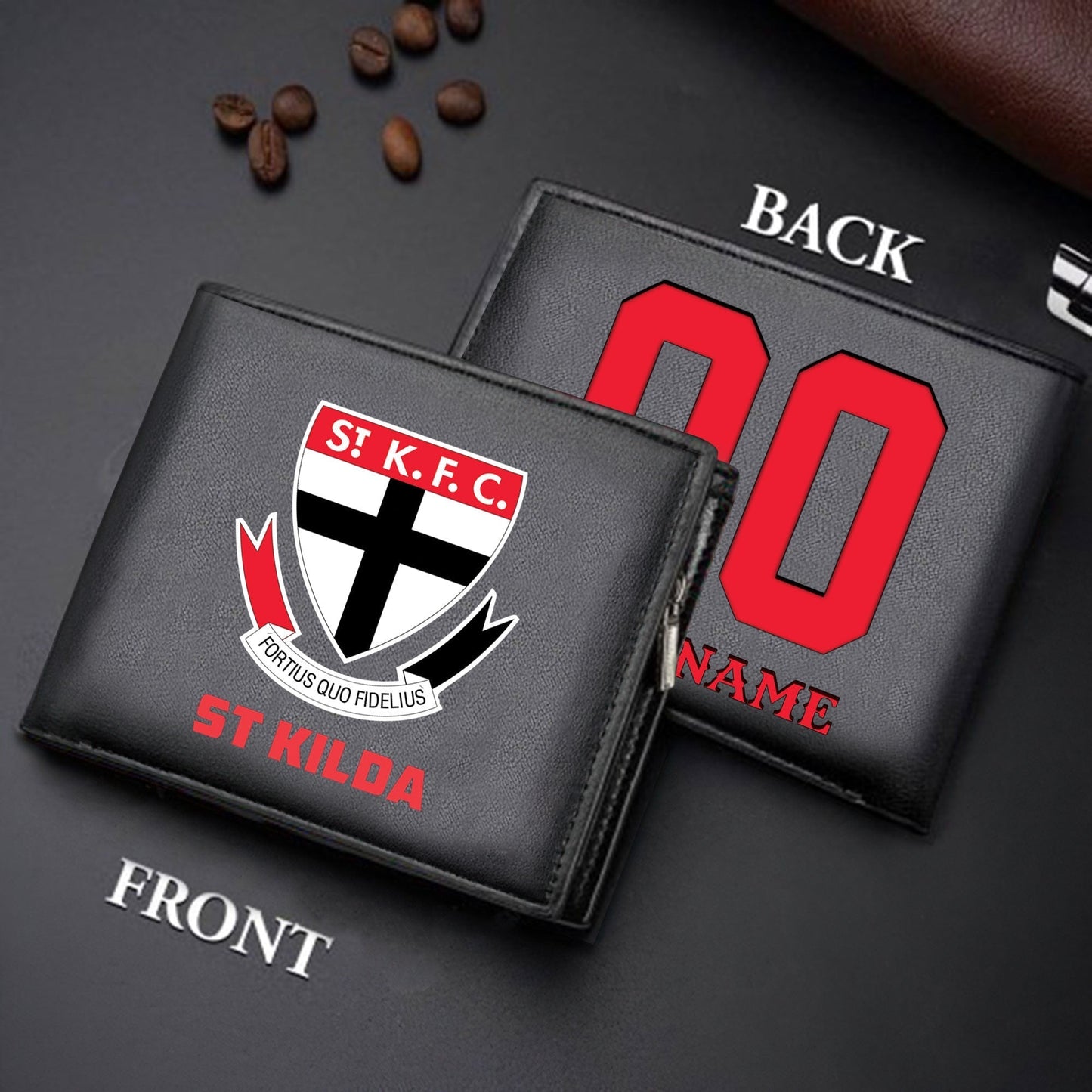 Limited Edition - New Customized Black & Brown Men Leather Wallet