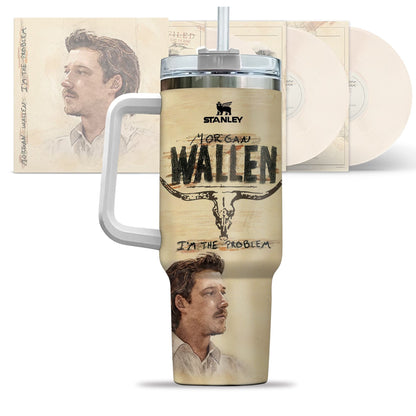 Morgan Wallen Premium 40OZ Tumbler With Handle