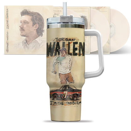 Morgan Wallen Premium 40OZ Tumbler With Handle