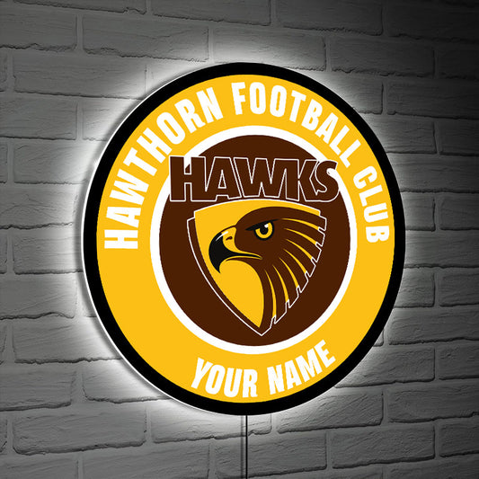 NEW 10 HTH PREMIUM ACRYLIC WALL LED SIGN - PERSONALIZED & UNISEX, PERFECT GIFT FOR FANS