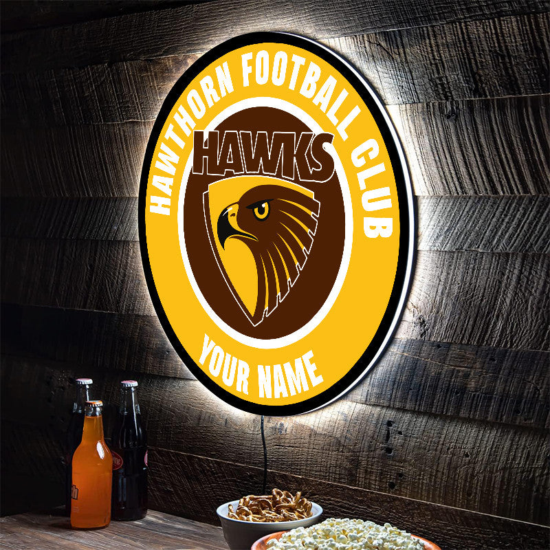 NEW 10 HTH PREMIUM ACRYLIC WALL LED SIGN - PERSONALIZED & UNISEX, PERFECT GIFT FOR FANS