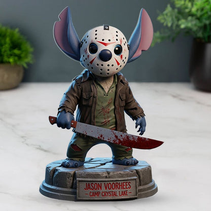 NEW PREMIUM STITCH JASON VOORHEES ACRYLIC BLOCK PLAQUE GIFT