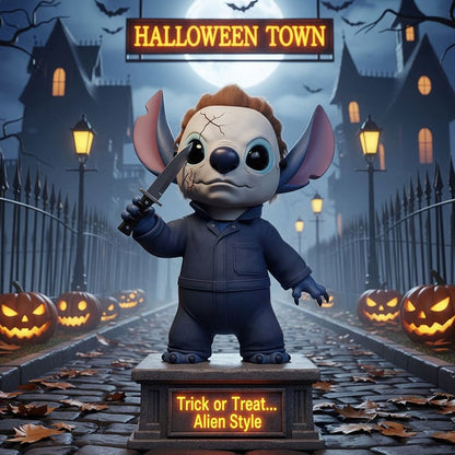 NEW PREMIUM STITCH MICHAEL MYERS ACRYLIC BLOCK PLAQUE GIFT