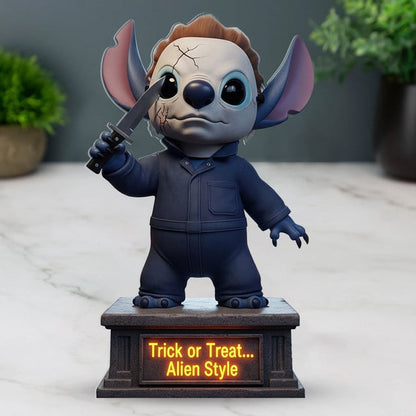 NEW PREMIUM STITCH MICHAEL MYERS ACRYLIC BLOCK PLAQUE GIFT