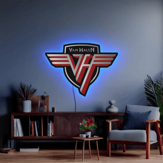 PREMIUM VAN HALEN ACRYLIC WALL LED SIGN - MAKE THE PEFECT GIFT