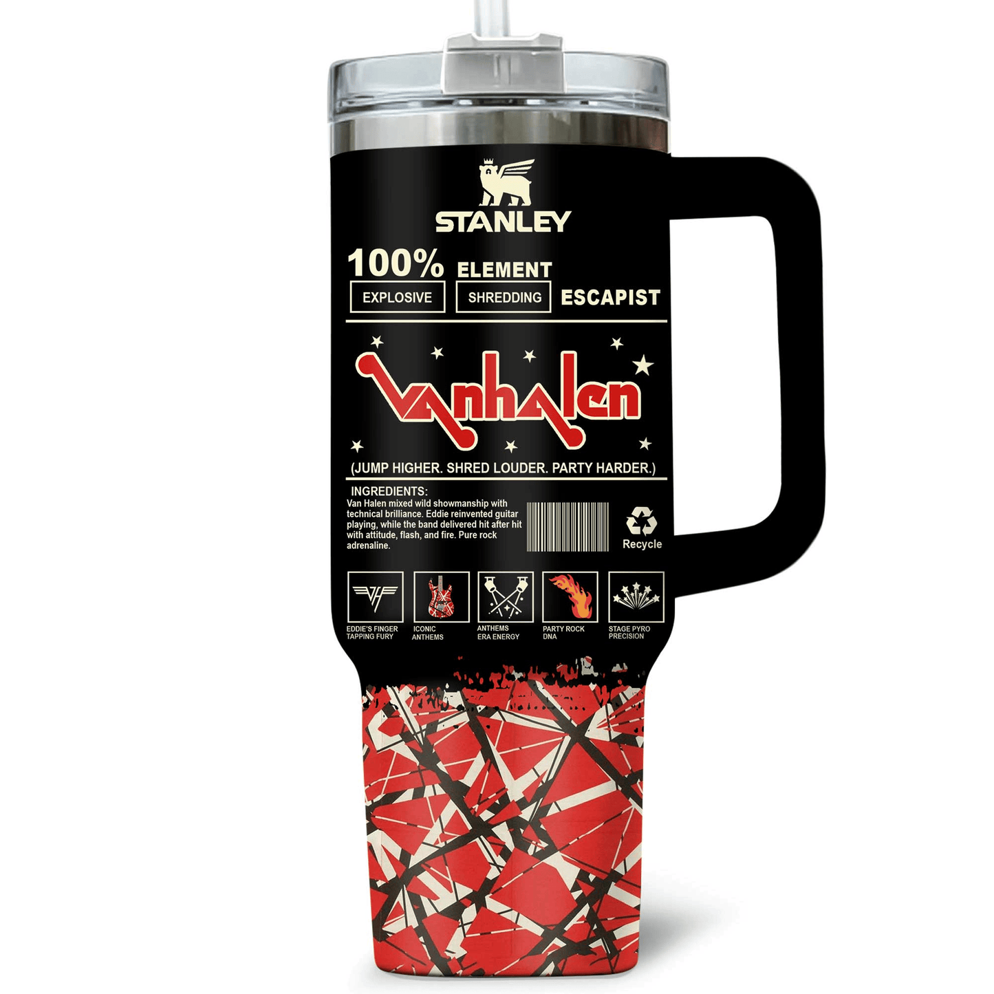 PREMIUM VAN HALEN 40oz TUMBLER - MAKE THE PERFECT GIFT