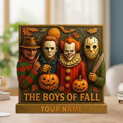 THE BOYS OF FALL HORROR MOVIE CHARACTERS ACRYLIC BLOCK PLAQUE - CUSTOM NAME GIFT FOR FANS