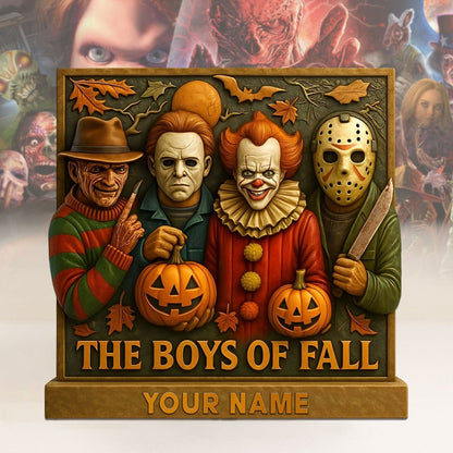 THE BOYS OF FALL HORROR MOVIE CHARACTERS ACRYLIC BLOCK PLAQUE - CUSTOM NAME GIFT FOR FANS