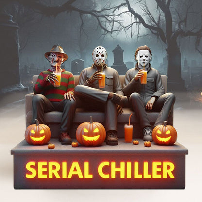 SERIAL CHILLER FUNNY HORROR MOVIE CHARACTERS ACRYLIC BLOCK PLAQUE - GIFT FOR FANS