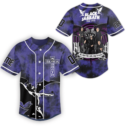 NEW PREMIUM BLACK SABBATH UNISEX BASEBALL JERSEY
