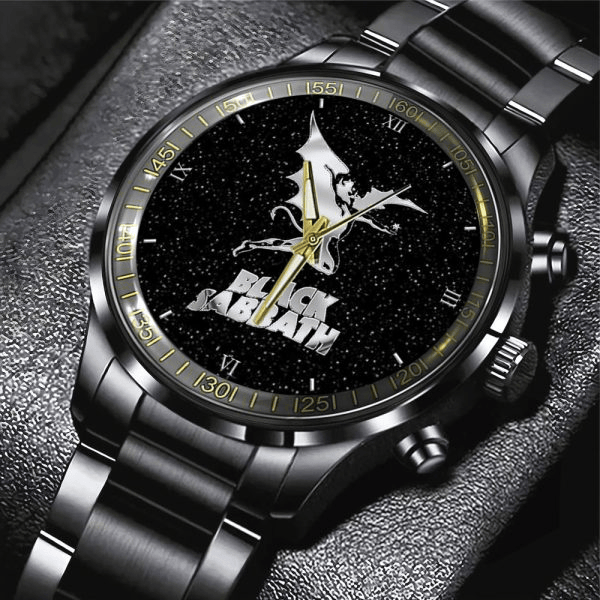 NEW PREMIUM BLACK SABBATH BLACK STAINLESS STEEL WATCH
