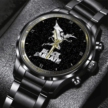 NEW PREMIUM BLACK SABBATH BLACK STAINLESS STEEL WATCH