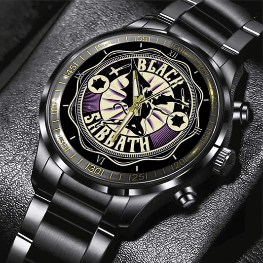 NEW PREMIUM BLACK SABBATH BLACK STAINLESS STEEL WATCH