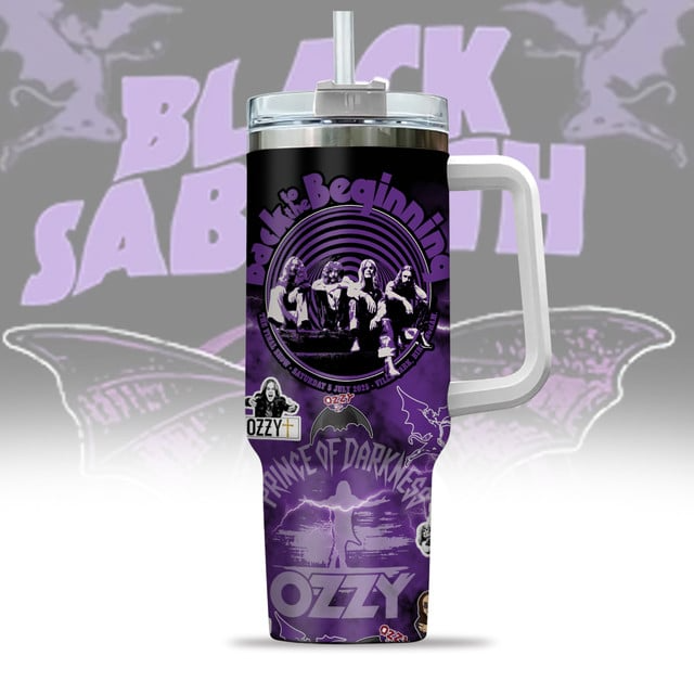 NEW PREMIUM BLACK SABBATH  X OZZY OSBOURNE 40 OZ TUMBLER
