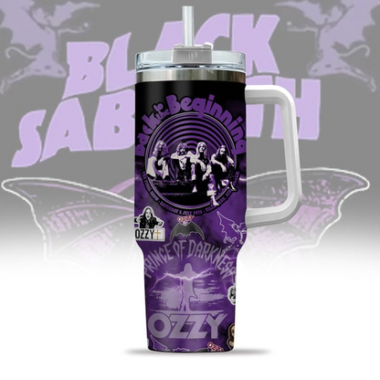 NEW PREMIUM BLACK SABBATH  X OZZY OSBOURNE 40 OZ TUMBLER