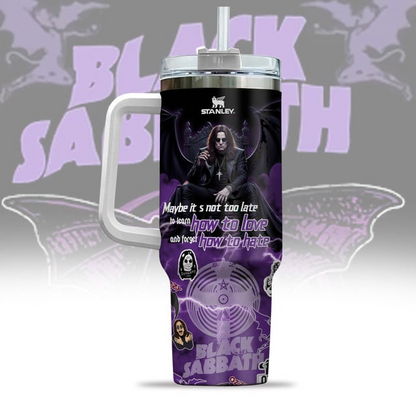 NEW PREMIUM BLACK SABBATH  X OZZY OSBOURNE 40 OZ TUMBLER