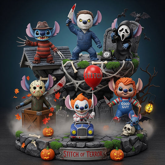 NEW PREMIUM STITCH HALLOWEEN ACRYLIC BLOCK PLAQUE GIFT