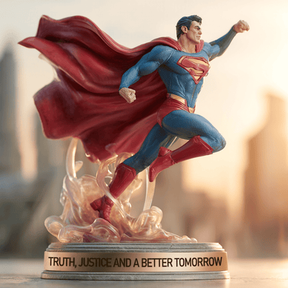 NEW PREMIUM SUPERMAN ACRYLIC BLOCK PLAQUE GIFT