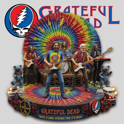 LIMITED EDITION - GRATEFUL DEAD ACRYLIC BLOCK DISPLAY FOR TRUE FANS