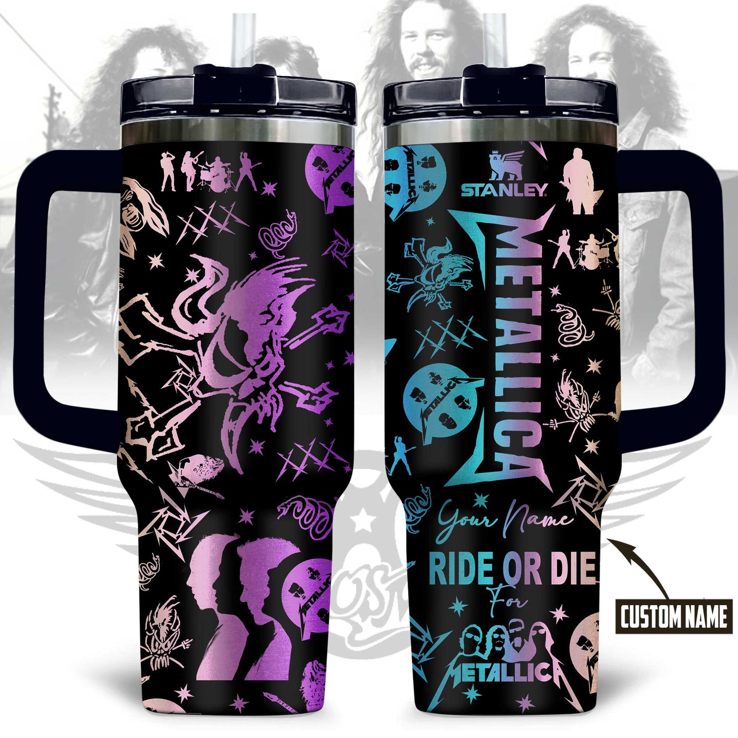 NEW PREMIUM METALLICA 40 OZ TUMBLER 02