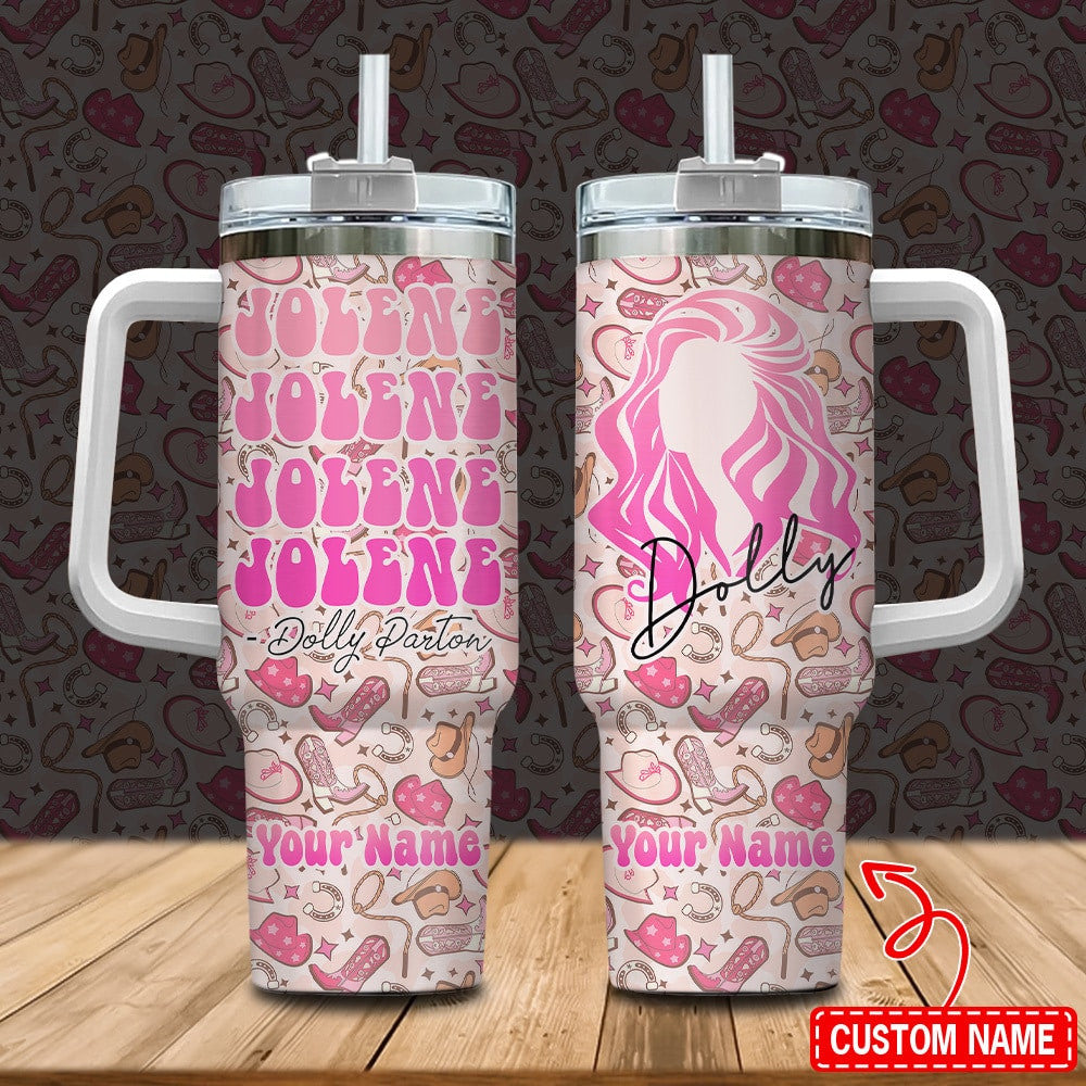 NEW PREMIUM DOLLY PARTON 40 OZ TUMBLER 03