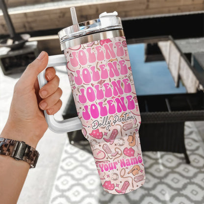 NEW PREMIUM DOLLY PARTON 40 OZ TUMBLER 03