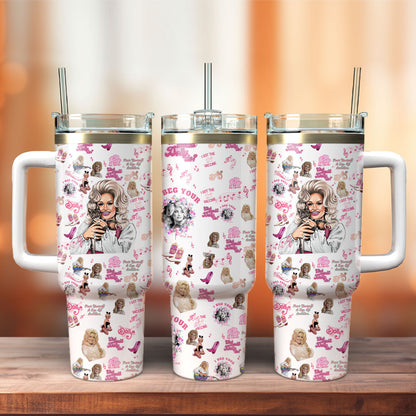 NEW PREMIUM DOLLY PARTON 40 OZ TUMBLER 04