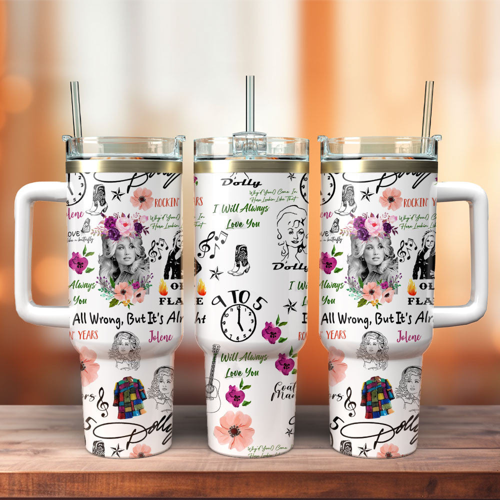NEW PREMIUM DOLLY PARTON 40 OZ TUMBLER 02
