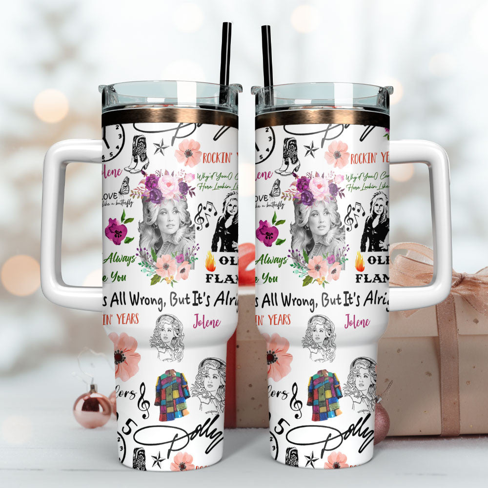 NEW PREMIUM DOLLY PARTON 40 OZ TUMBLER 02