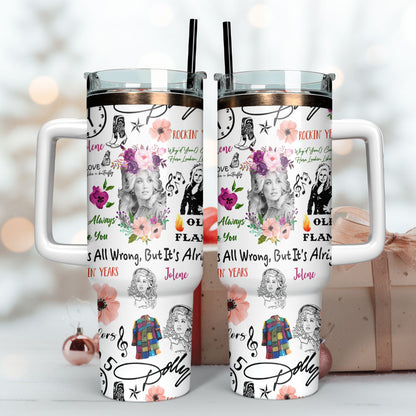 NEW PREMIUM DOLLY PARTON 40 OZ TUMBLER 02