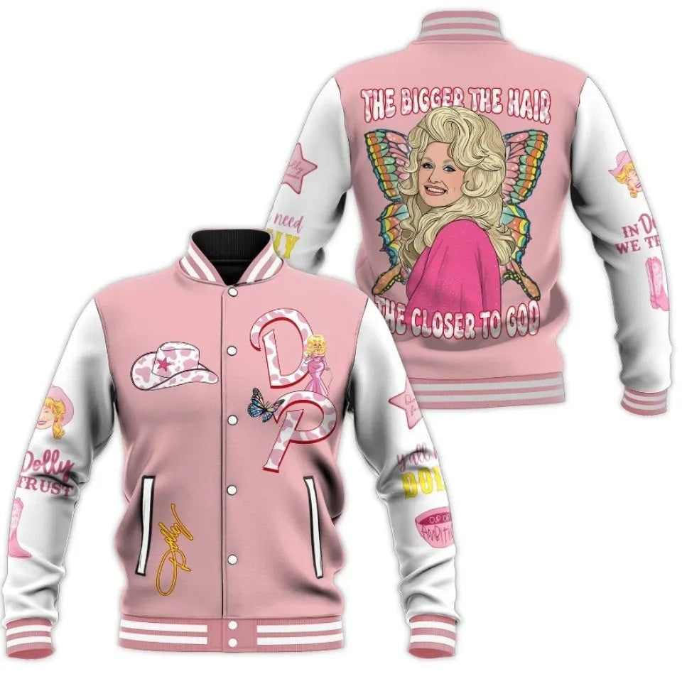 NEW PREMIUM DOLLY PARTON BASEBALL JACKET