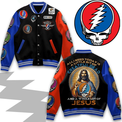 NEW PREMIUM GRATEFUL DEAD BASEBALL JACKET