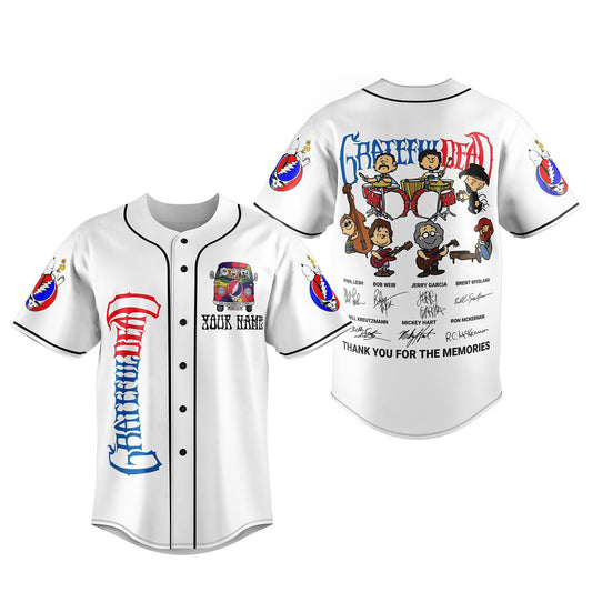 NEW PREMIUM GRATEFUL DEAD UNISEX BASEBALL JERSEY