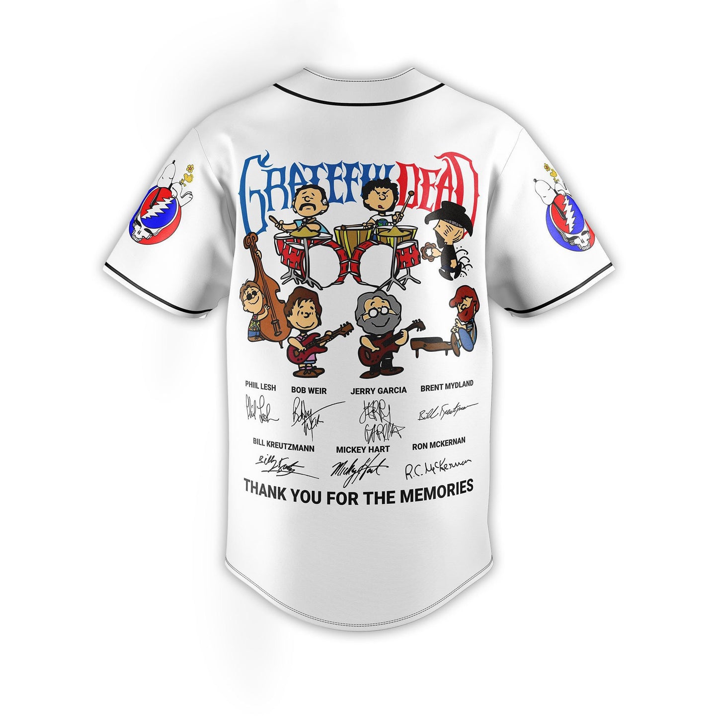 NEW PREMIUM GRATEFUL DEAD UNISEX BASEBALL JERSEY