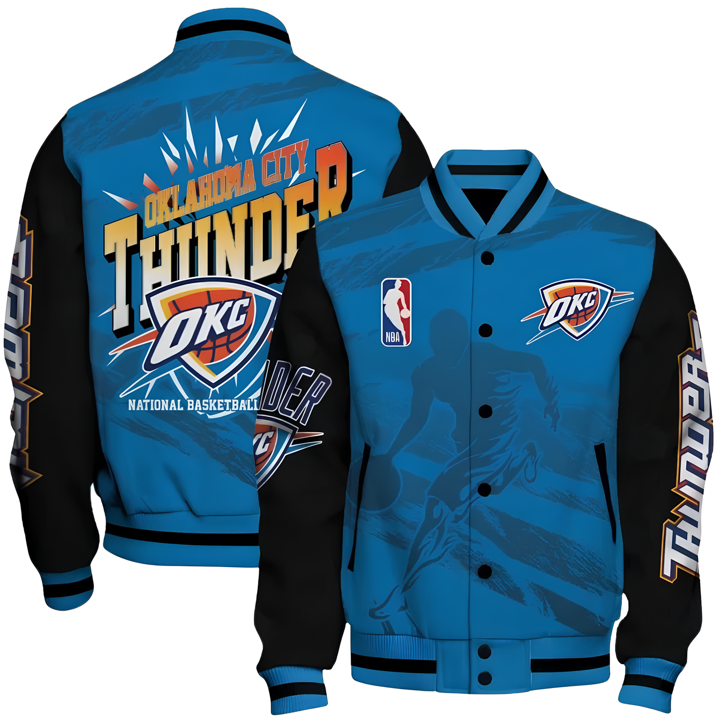 Oklahoma City Thunder Baseball Jacket