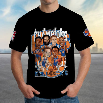 LIMITED EDITION - NEW CUSTOMIZED NBA04 NY NEW YORK KNICKS T-SHIRT