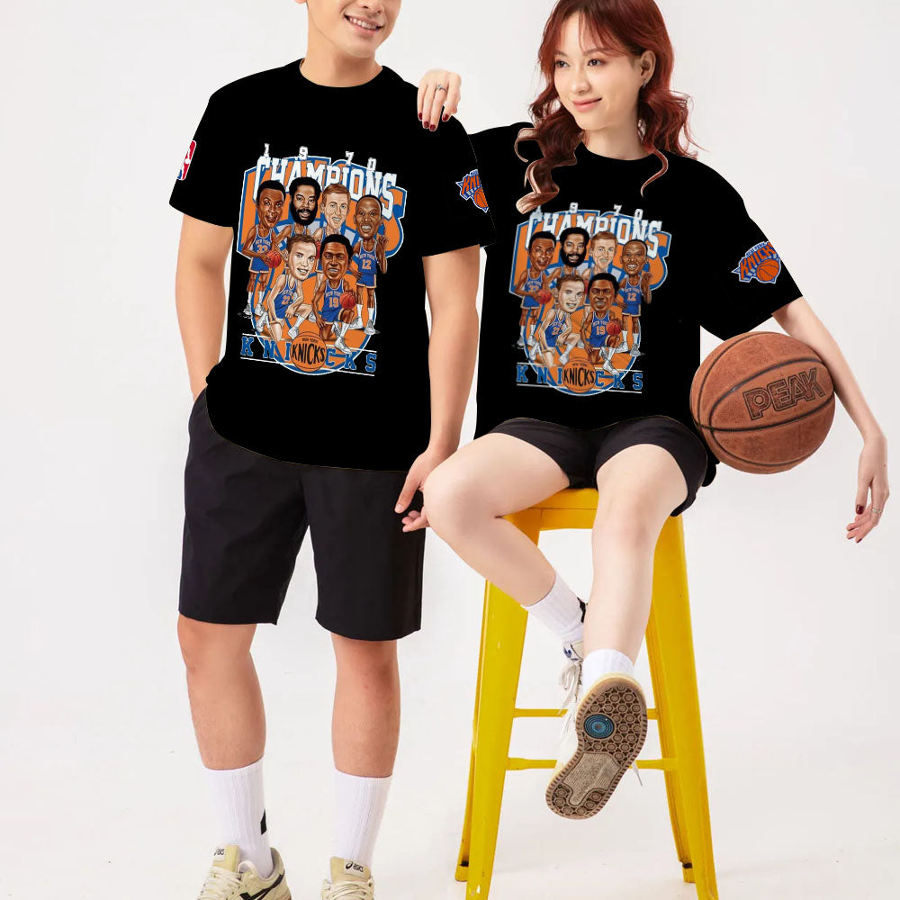 LIMITED EDITION - NEW CUSTOMIZED NBA04 NY NEW YORK KNICKS T-SHIRT