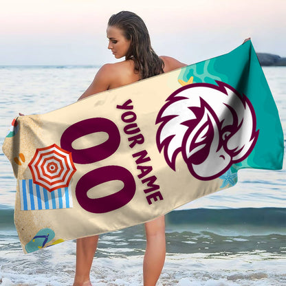 Just Landed - Senior 2025 Beach, Bath Towel ( KID & ADULT Size )