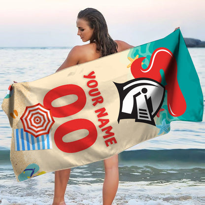 Just Landed - Senior 2025 Beach, Bath Towel ( KID & ADULT Size )