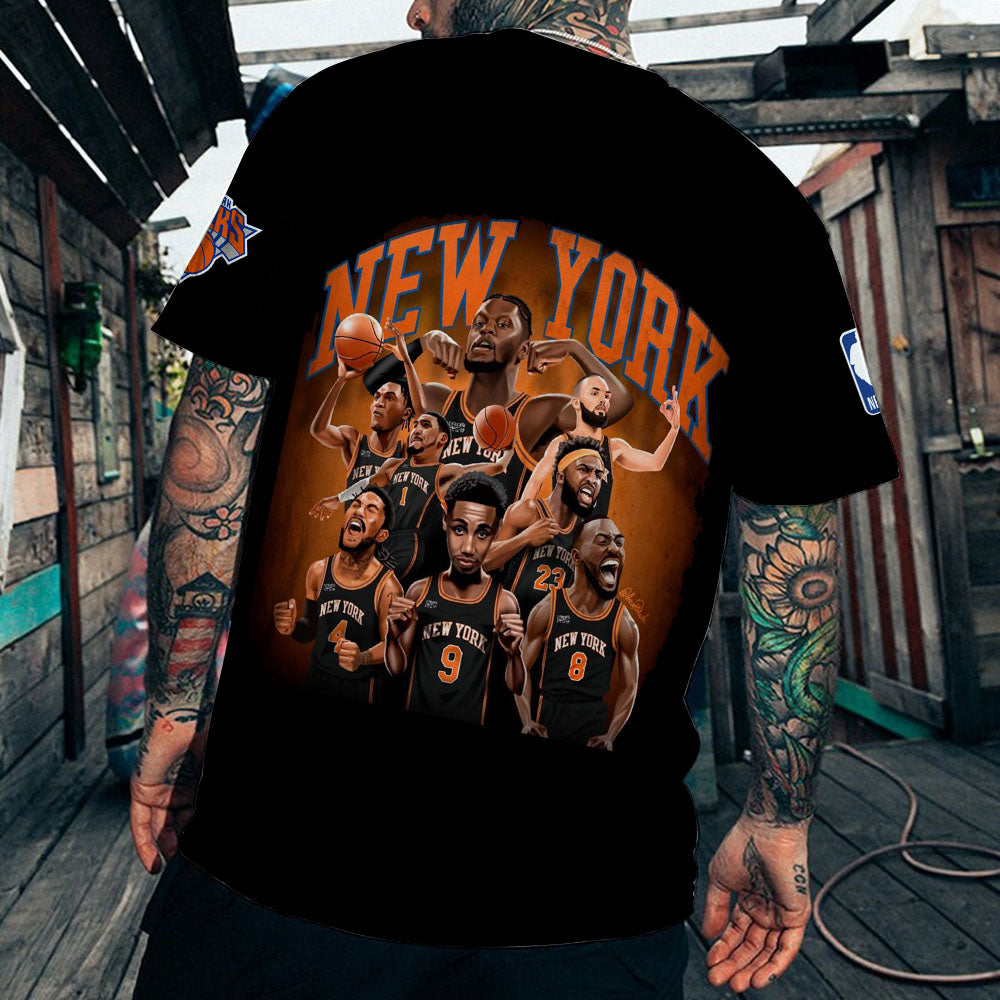 LIMITED EDITION - NEW CUSTOMIZED NBA04 NY NEW YORK KNICKS T-SHIRT